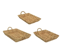 VASSOIO IN GIACINTO D'ACQUA PICCOLO 40X30X6CM