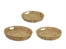 VASSOIO IN GIACINTO D'ACQUA MEDIO 40X40X7CM