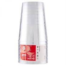 BICCHIERI 300ML TRASPARENTE 8PZ