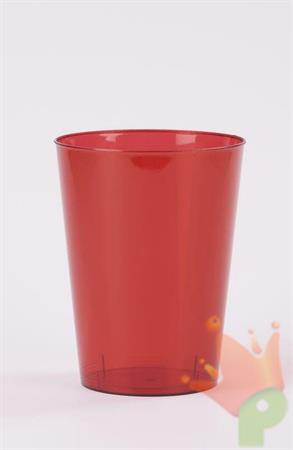 BICCHIERI 300ML ROSSO 8PZ