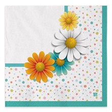 TOVAGLIOLI 33X33 CM FLOWERS 20 PZ