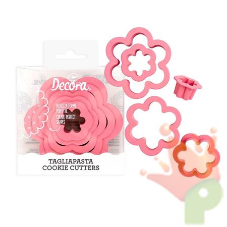 TAGLIAPASTA IN SERIE FIORE VARIE MISURE 6PZ
