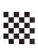 TOVAGLIOLI 33X33 SCACCHI BIANCO/NERO RACING 20 PZ