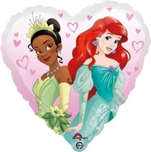 PALLONCINO MYLAR 18 INCH - 45 CM CUORE PRINCIPESSE