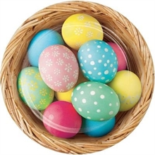 PIATTI 18 CM EASTER BUNNY AND BASKET 8 PZ