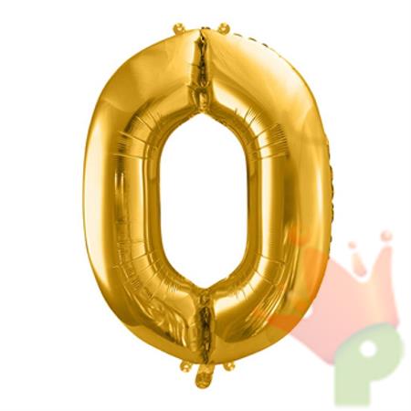 PALLONCINO MYLAR 40 INCH NUMERO O ORO