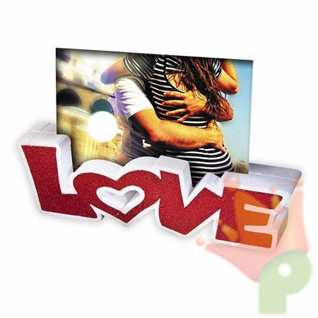 PORTAFOTO POLISTIROLO LOVE 30X9X5CM