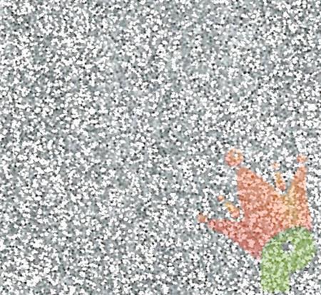 MOOSGUMMI 2 MM 30X40 CM ARGENTO GLITTER