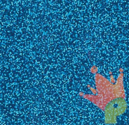 MOOSGUMMI 2 MM 30X40 CM BLU GLITTER