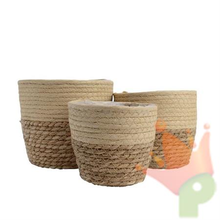 CESTO NATURALE MEDIO 17X17X17X15 CM