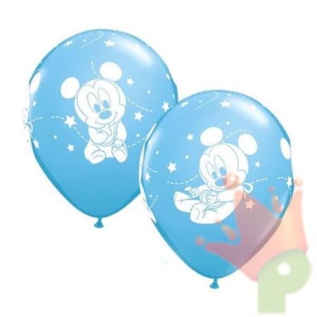 PALLONCINI 12 INCH TOPOLINO CELESTE 6 PZ