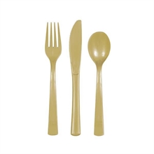 POSATE ORO 6 FORCHETTE 6 CUCCHIAI 6 COLTELLI