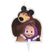 CANDELINA SAGOMATA MASHA E ORSO