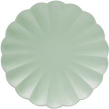 PIATTI 23 CM FLOWER VERDE MENTA 8 PZ