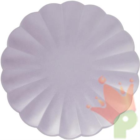 PIATTI 23 CM FLOWER LILLA 8 PZ