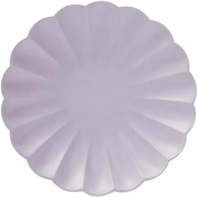 PIATTI 23 CM FLOWER LILLA 8 PZ
