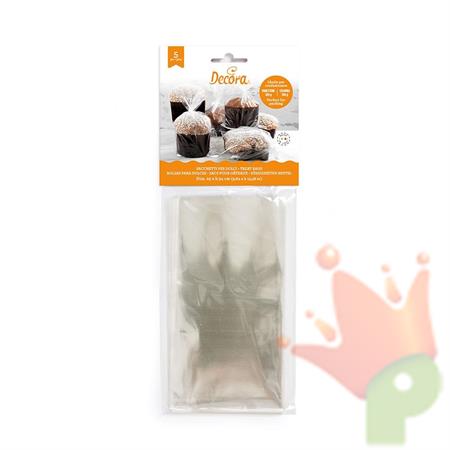 BUSTE 25X34 CM NEUTRE PER ALIMENTI 5PZ