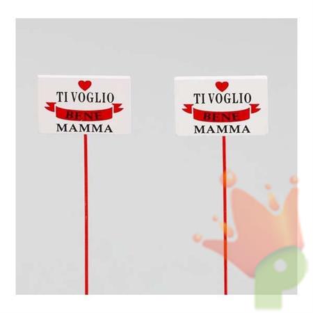 PICK LETTERA TI VOGLIO BENE MAMMA 12 PZ