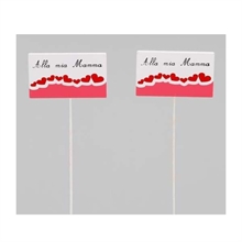 PICK ALLA MIA MAMMA ROSSO/BIANCO/ROSA 12 PZ