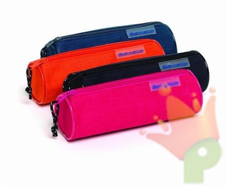ASTUCCIO IN TESSUTO ROTONDO 20X6 CM FUCSIA/BLU/ARANCIO/NERO