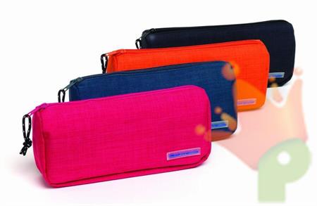 ASTUCCIO TESSUTO RETTANGOLARE 20X6X8 CM FUCSIA/BLU/ARANCIO/NERO