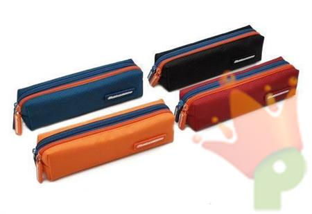 ASTUCCIO DOPPIA ZIP FUCSIA/BLU/ARANCIO/NERO