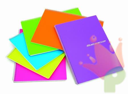 QUADERNO A4 SPIRALATO FLUO RIGO 5MM