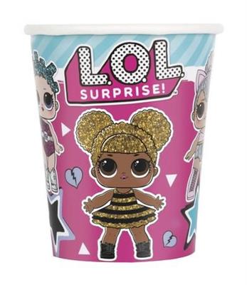 BICCHIERI 266 ML LOL SURPRISE 8 PZ