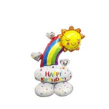 PALLONCINO HAPPY BIRTHDAY ARCOBALENO