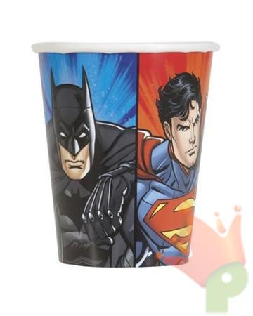 BICCHIERI 266 ML JUSTICE LEAGUE 8 PZ