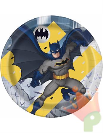 PIATTI 23 CM BATMAN 8 PZ