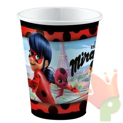 BICCHIERI 250 ML LADYBUG MIRACOULOS 8 PZ