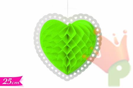 FESTONE PENDENTE CUORE VERDE 25CM