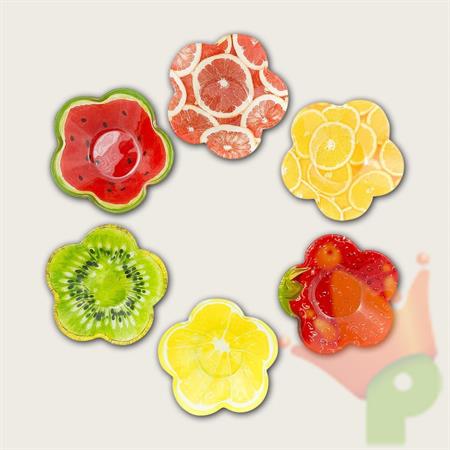 PIATTO FONDO FORMA FIORE 11,5X11,5X3 CM FRUTTA