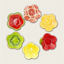 PIATTO FONDO FORMA FIORE 11,5X11,5X3 CM FRUTTA