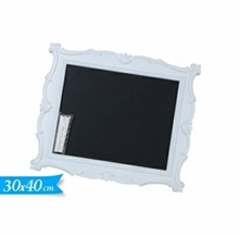 LAVAGNA CON CORNICE BIANCA 30X40CM