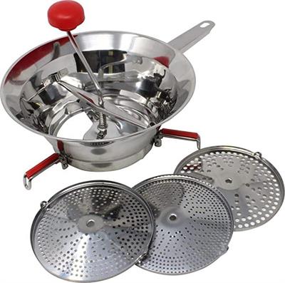 PASSAVERDURE D. 24 CM IN ACCIAIO CON 3 DISCHI