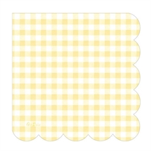 TOVAGLIOLI 33X33 VICHY GIALLO 16 PZ