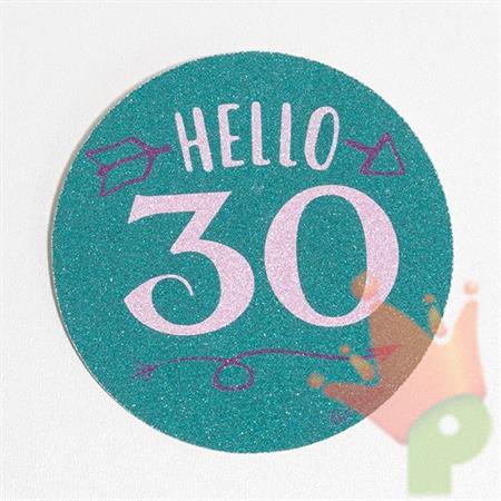 SPILLA 10 CM GLITTER 30 ANNI