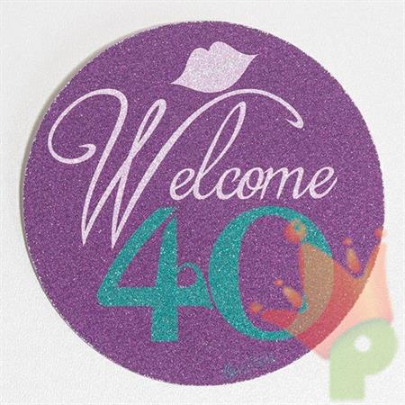 SPILLA 10 CM GLITTER 40 ANNI