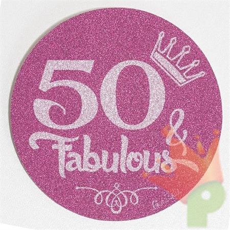 SPILLA 10 CM GLITTER 50 ANNI