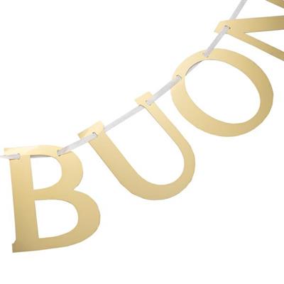 FESTONE BUON COMPLEANNO ORO 2,80 MT