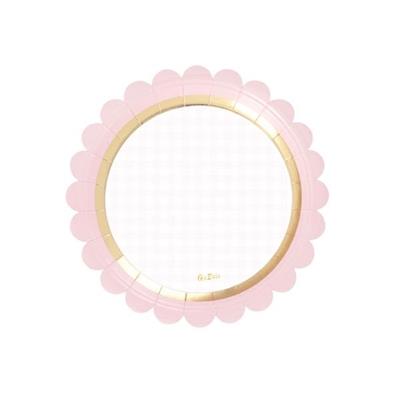 PIATTI 18 CM BABY CHIC ROSA 8 PZ