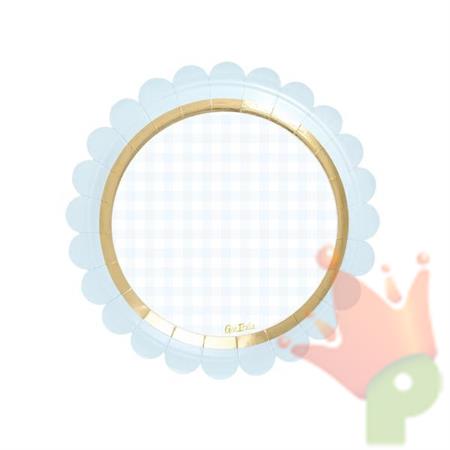 PIATTI 18 CM BABY CHIC AZZURRO 8 PZ