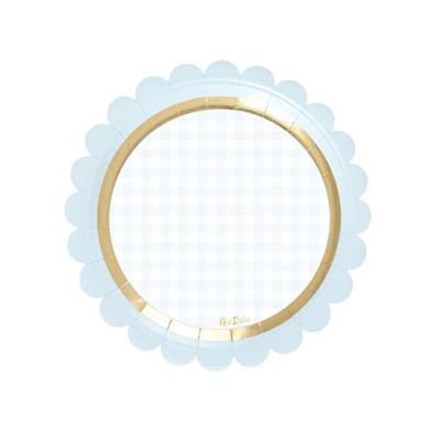 PIATTI 18 CM BABY CHIC AZZURRO 8 PZ