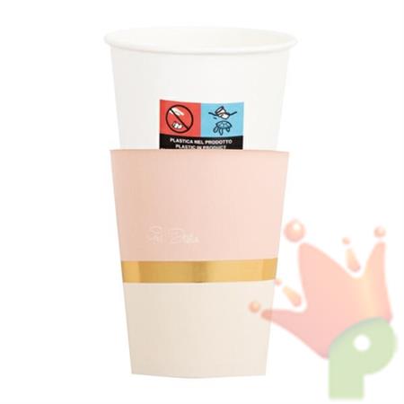 COVER BICCHIERI 250 CC BABY CHIC ROSA 8 PZ