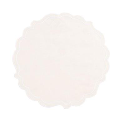 SOTTOPIATTO IN TESSUTO 35 CM BIANCO