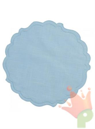 SOTTOPIATTO IN TESSUTO 35 CM AZZURRO