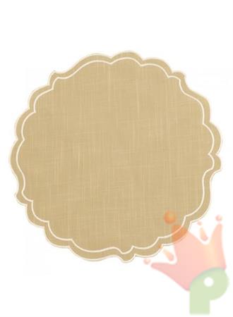 SOTTOPIATTO IN TESSUTO 35 CM TAUPE