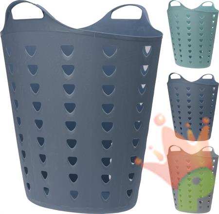 CESTA FLESSIBILE 50X47X38 CM GRIGIO/VERDE/BLU